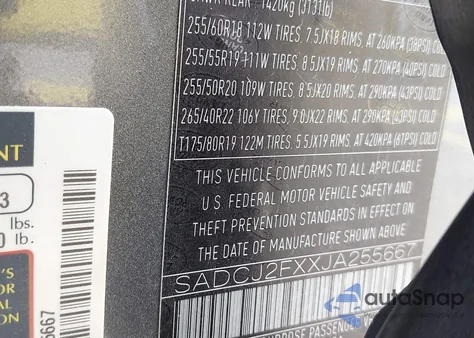 2018 Jaguar F-Pace 25T Premium from USA, damaged, VIN SADCJ2FXXJA255667